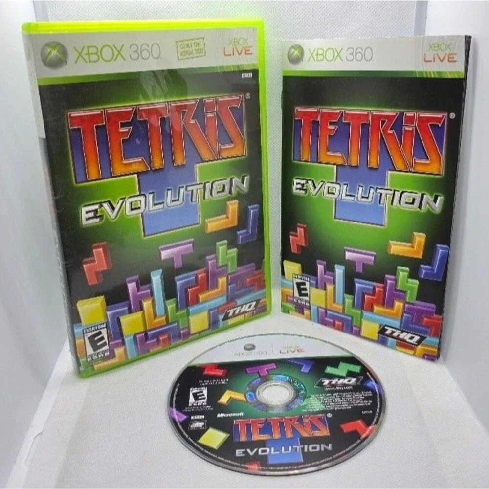 Tetris Evolution (Xbox 360, 2007) - Complete w/Manual